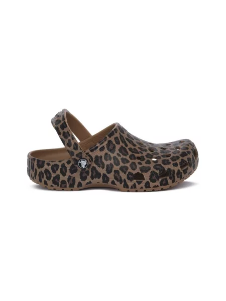 Crocs Papucs Classic Animal Clog barna