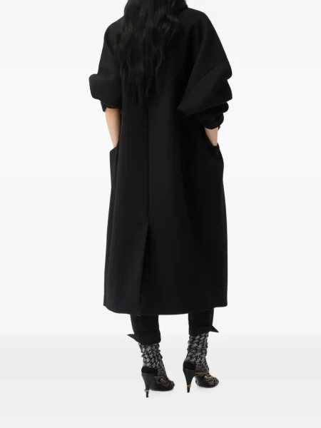 Palton Versace de lână negru