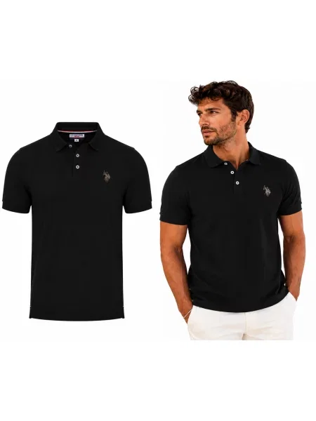 Polo majica Us Polo Assn crna