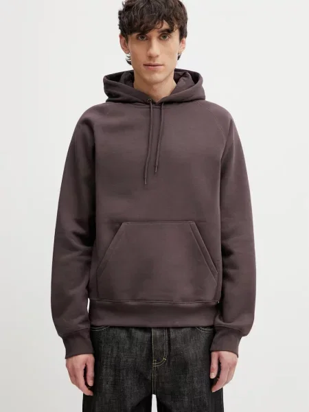 Geacă Carhartt Wip cu glugă maro