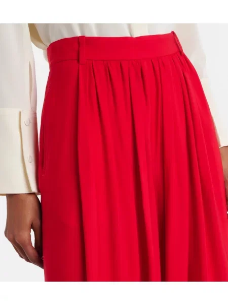 Pantaloni palazzo Ralph Lauren Collection roșu