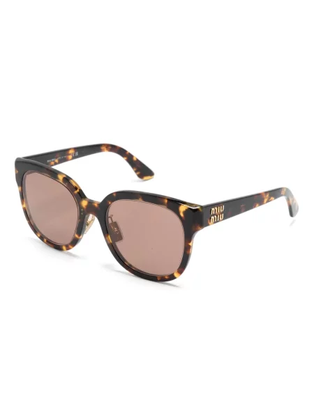 Saulės akiniai Miu Miu Eyewear ruda