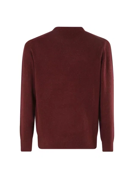 Sweter Barbour wełniany czerwony