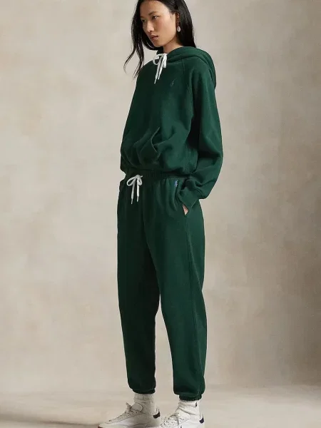 Спортен панталон Polo Ralph Lauren с изчистен дизайн зелено