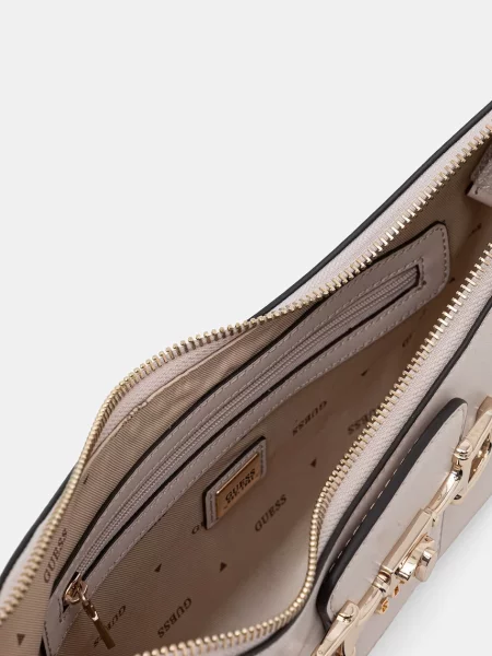 Кожаная сумка-багет Guess