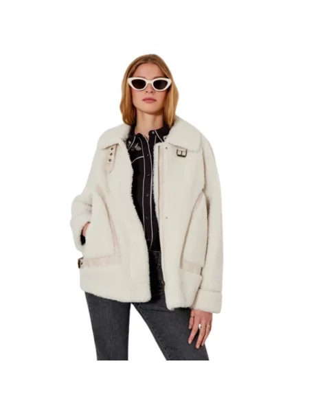 Kurtka jeansowa Five Jeans biała