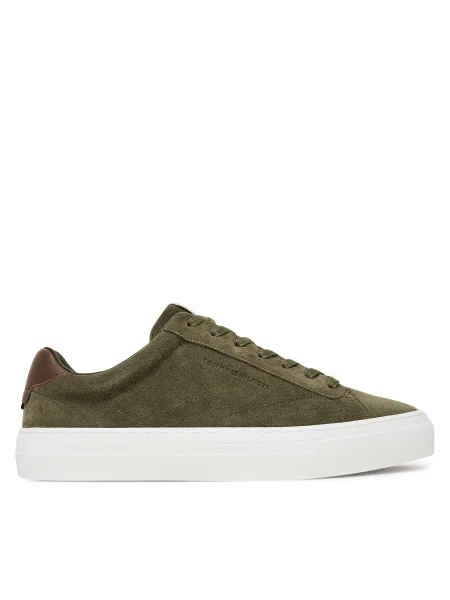 Tommy Hilfiger Сникърси Premium Dress Cupsole Каки зелено