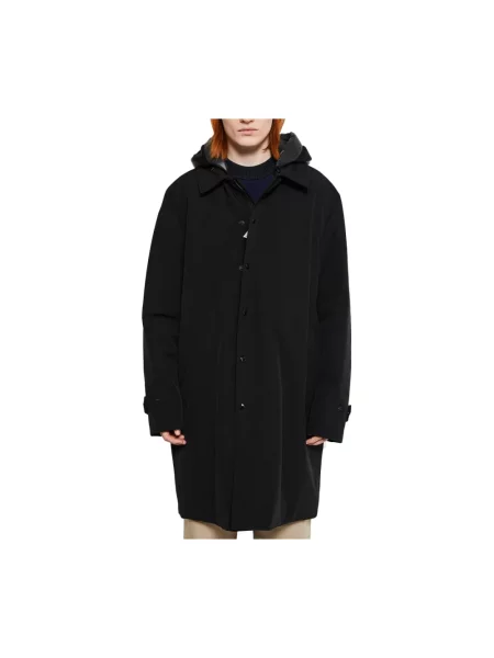Długi płaszcz Moncler czarny