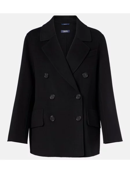 Geacă 's Max Mara de lână negru
