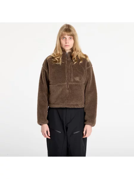 Суичър с качулка The North Face с качулка кафяво