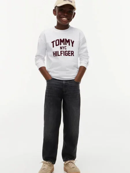 Тениска с дълъг ръкав Tommy Hilfiger бяло