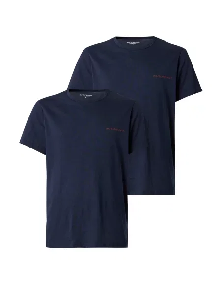 Emporio Armani Tričko námornícka modrá / tmavomodrá červená