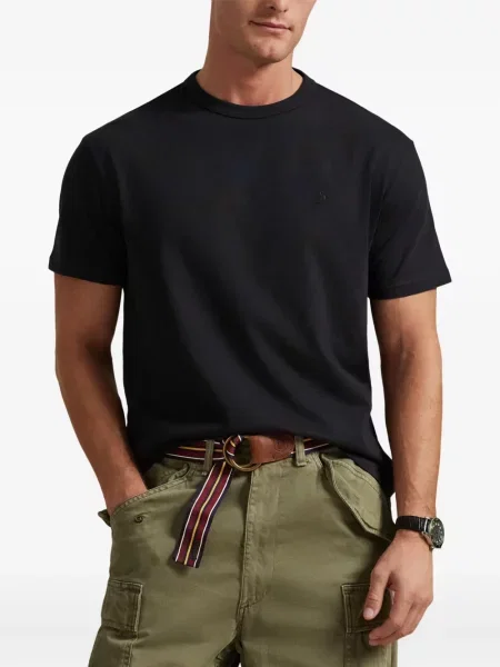 Ριγέ polo Polo Ralph Lauren με κουκούλα με αυτόγραφο λευκό