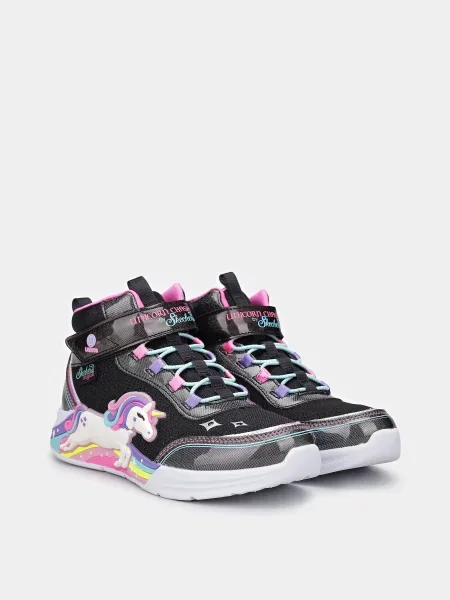 Детские ботинки Skechers черные