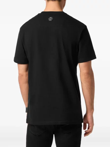 Tricou Philipp Plein cu imagine negru