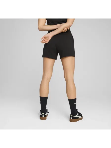 PUMA szorty Essentials z małym logo No. 1 i wysokim stanem Odzież S czarny