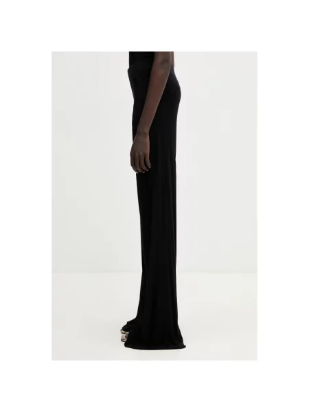 Rick Owens Lilies spodnie z Bias czarne