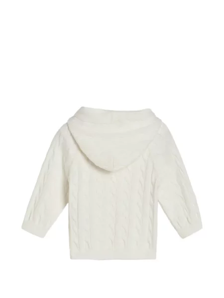 Bluza z kapturem dziecięca Brunello Cucinelli biała