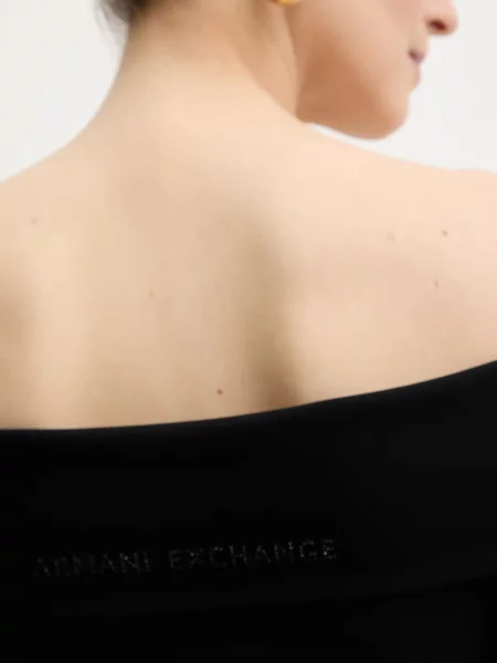Платье мини Armani Exchange черное