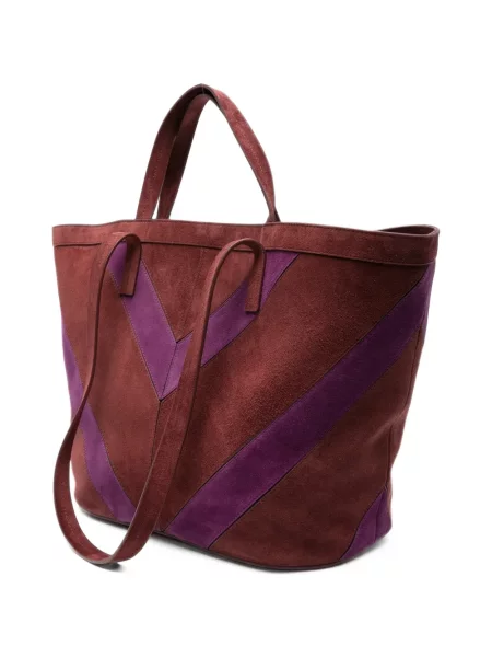 Τσάντα shopper Missoni σουέτ κόκκινο
