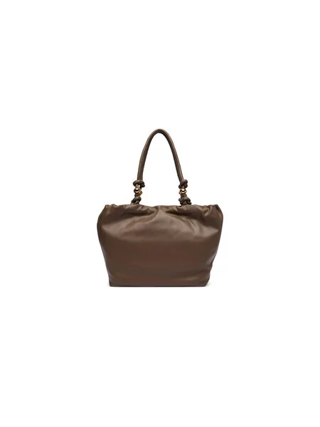Love Moschino shopper torba za žene od imitacije kože smeđa