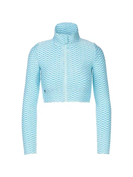 Decupat top Tessitura Body Couture albastru