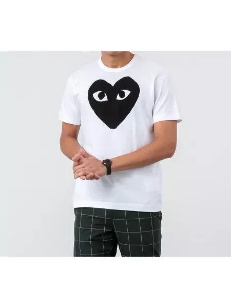 T-shirt Comme des Garçons PLAY Tee White S bijela