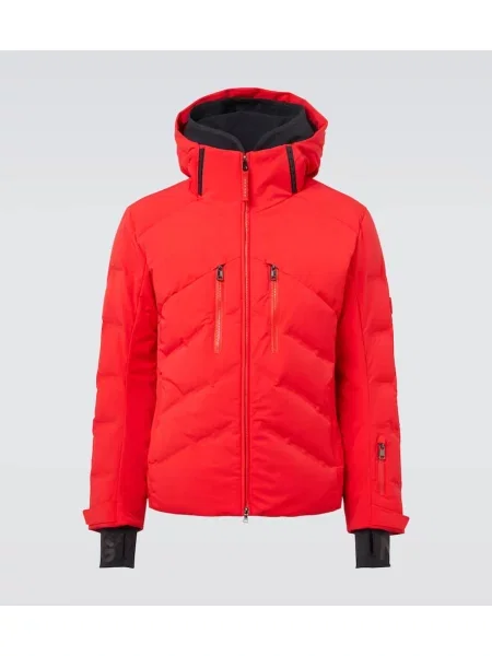 Smučarska jakna Bogner s kapuco rdeča