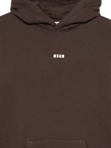 Bluza z kapturem dziecięca Msgm brązowa
