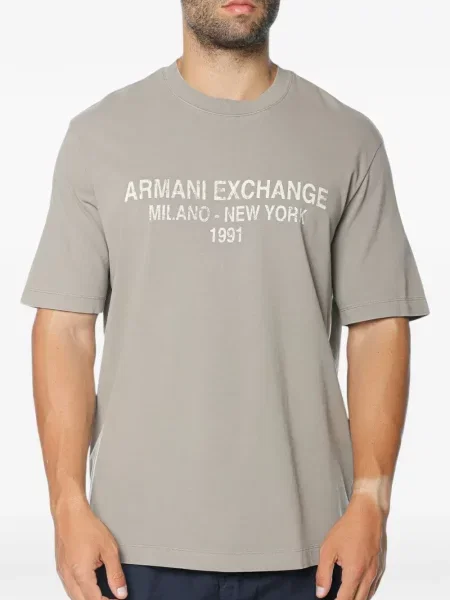 Tricou Armani Exchange cu imagine verde