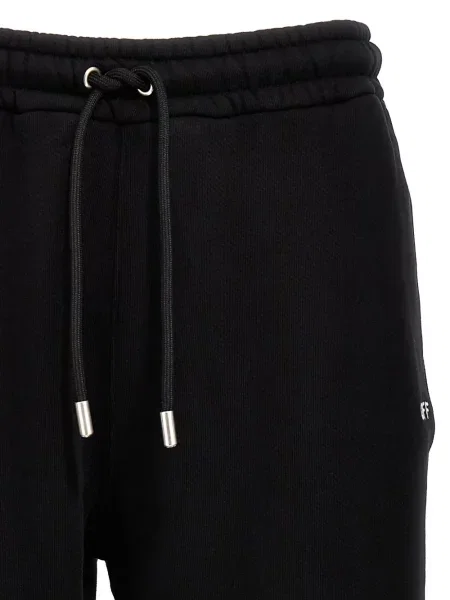 Pantaloni Off-white alergare alb