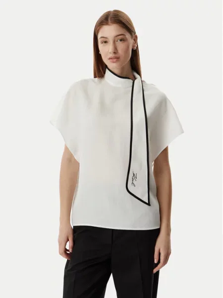 KARL LAGERFELD Блузка Кремовий