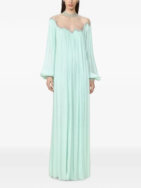 Rochie Costarellos cu broderie verde