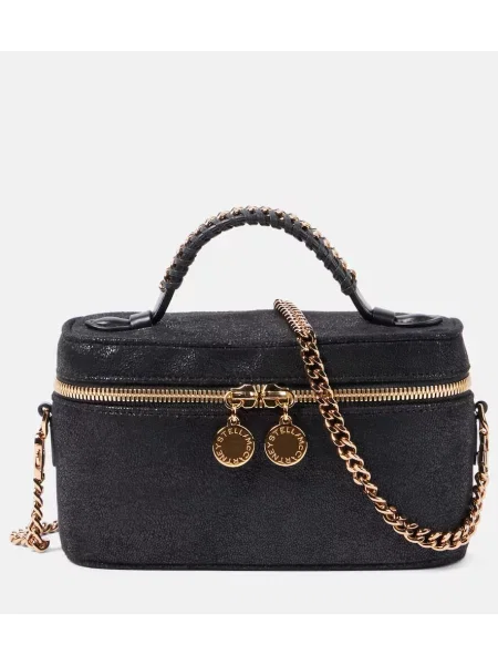 Geanta de piele Stella Mccartney din piele negru