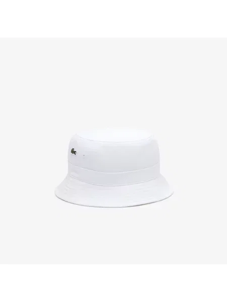 Lacoste Kapelusz Typu Wiadro Z Piki biały