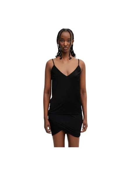 Top Rick Owens z dekoltem w serek czarny