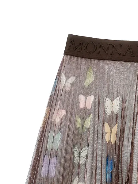 Spódnica dziecięca Monnalisa brązowa