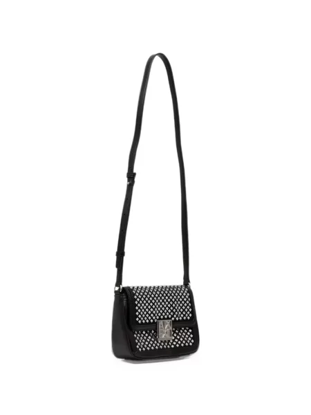 Crossbody kabelka Armani Exchange s autogramem černá