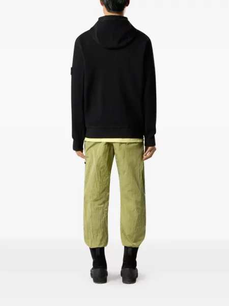 Hanorac cu glugă Stone Island cu strasuri negru