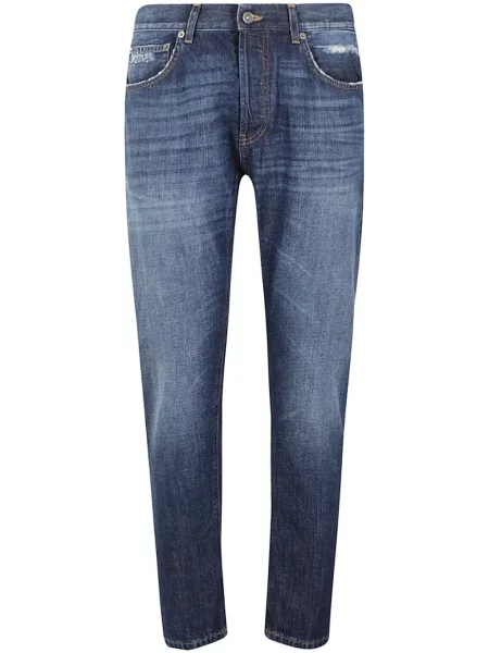 Skinny jeansy skinny Dondup niebieskie