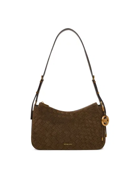 Torebka hobo Michael Michael Kors zamszowa zielona