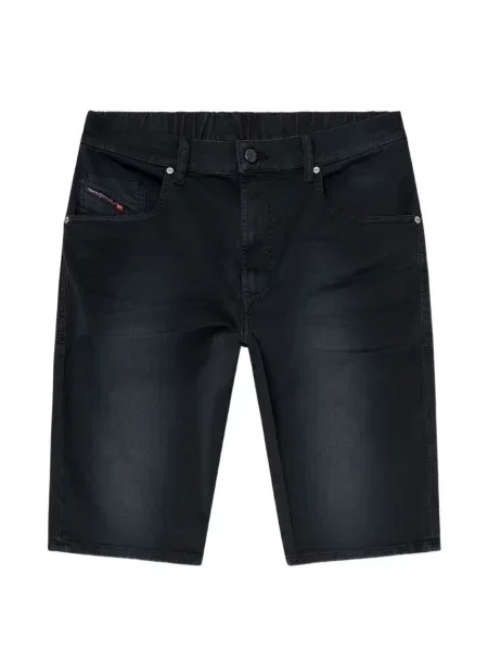 Pantaloni scurți din denim Diesel negru