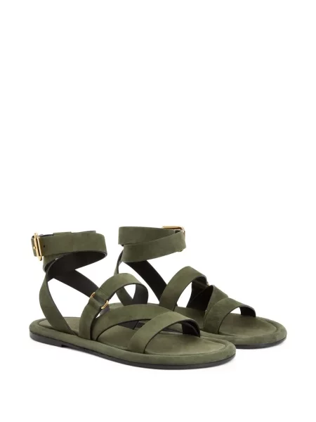 Zomšinės sandalai Giuseppe Zanotti žalia