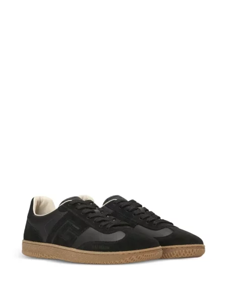 Sneakerși Balmain din piele de căprioară negru