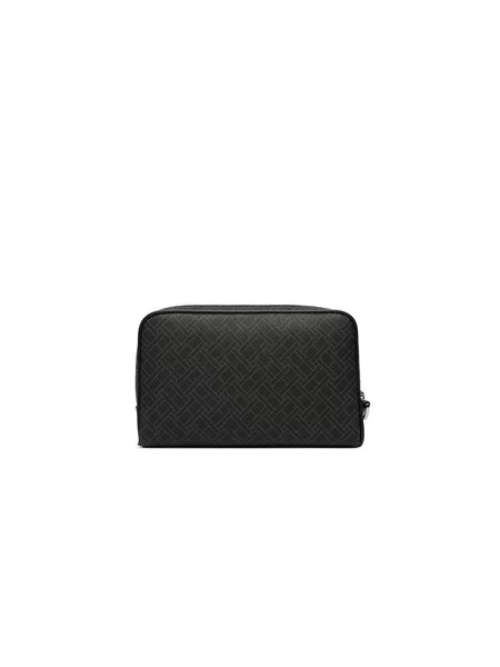 TOMMY HILFIGER Denarnica brokat / temno rjava črna