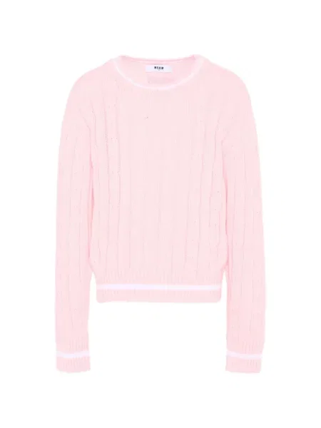 Sweter dziecięcy Msgm różowy