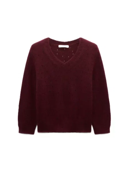 Dorothee Schumacher Sweter Z Kaszmiru Luxury Love Z Rękawami rot brązowy