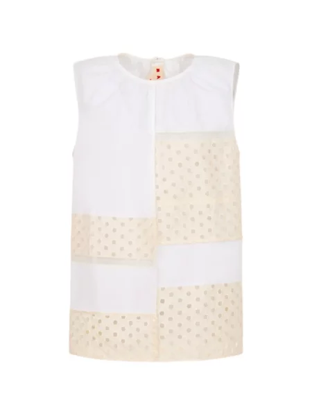 Bluzka Marni bez rękawów biała