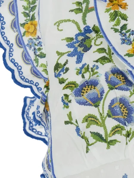 Bluză Farm Rio cu model floral alb