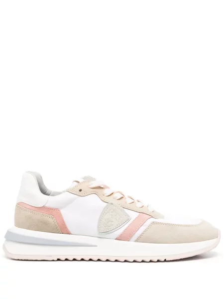 Sneakerși Philippe Model Paris din piele de căprioară alb